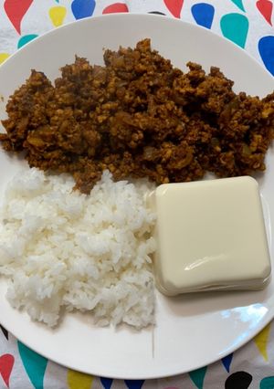 キーマカレー（ライス&豆腐）-レシピのメイン写真