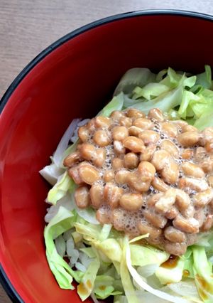 春野菜と納豆の丼-レシピのメイン写真