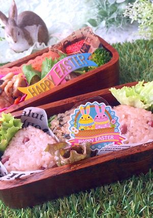 4月19日　イースター弁当　詰め方-レシピのメイン写真