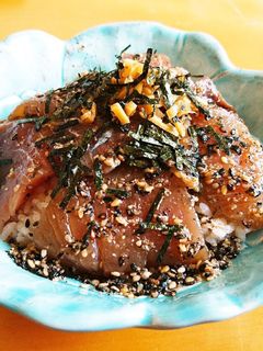 ハマチの漬け丼-レシピのメイン写真