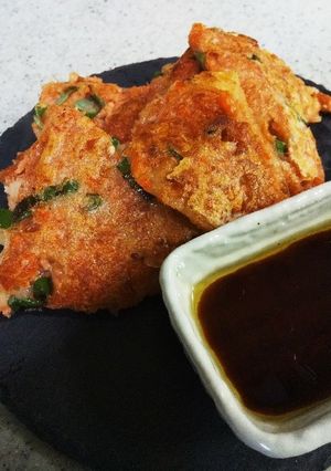 大量消費にも！鮭フレークとネギのチヂミ-レシピのメイン写真
