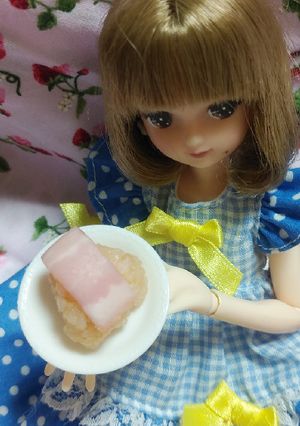 リカちゃんサイズ♡ぐるっとベーコンꕤ*.-レシピのメイン写真