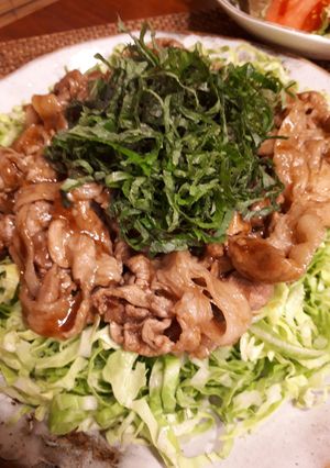 キャベツたっぷり　豚肉の味噌生姜焼き-レシピのメイン写真