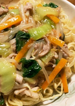 野菜たっぶりあんかけ焼きそば（覚書）-レシピのメイン写真