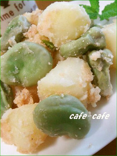 そら豆と新じゃがの明太子バター和え-レシピのメイン写真