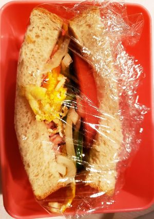 簡単挟むだけ野菜ボリュームサンドイッチ-レシピのメイン写真