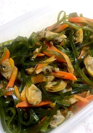 【作り置き】切昆布とあさりの炒め煮-レシピのメイン写真