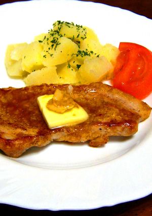 豚肉のガーリック・オイバターステーキ❀-レシピのメイン写真