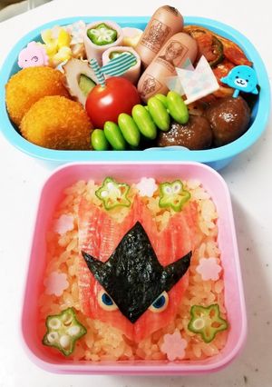ポケモン☆キャラ弁☆メガハッサム-レシピのメイン写真