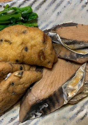 鰹とひろうすの煮物-レシピのメイン写真