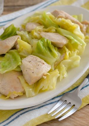 鶏肉とキャベツの塩こうじレモン炒め☀-レシピのメイン写真