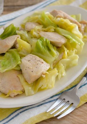 鶏肉とキャベツの塩こうじレモン炒め☀-レシピのメイン写真