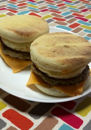 超簡単☆誰でも朝マックソーセージマフィン-レシピのメイン写真