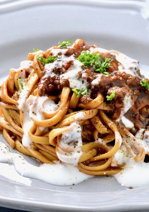 糖質制限！大人のミートソースパスタ-レシピのメイン写真