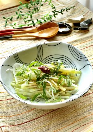 千切り大根しそ梅和え-レシピのメイン写真