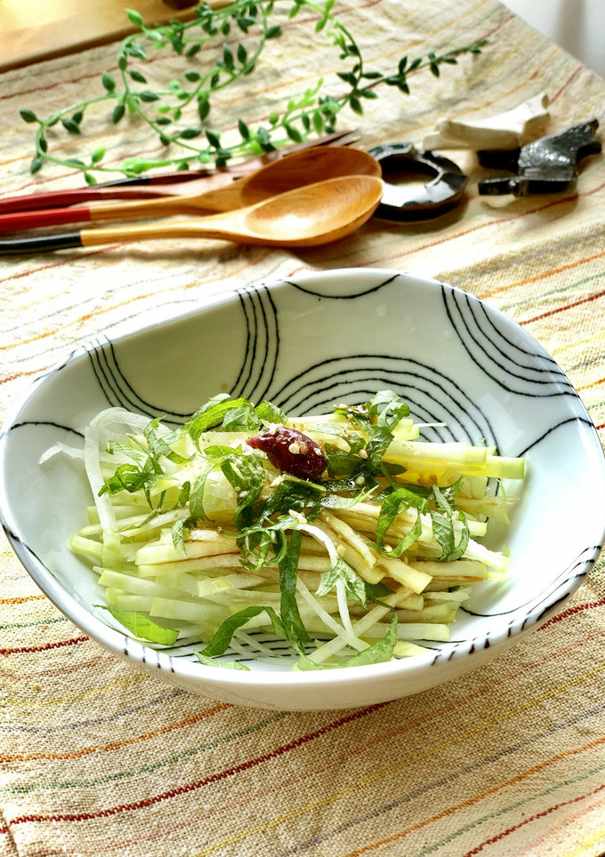 千切り大根しそ梅和え-レシピのメイン写真