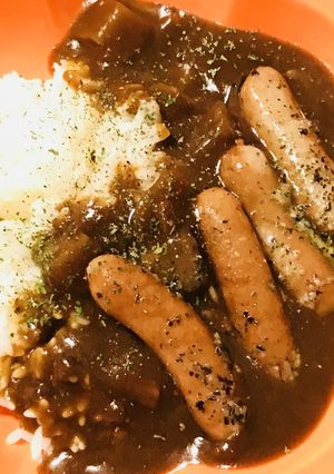レトルト+☆ガーリックソーセージカレー-レシピのメイン写真