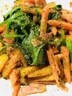 ほうれん草とベーコン&プチトマトの炒め物-レシピのメイン写真