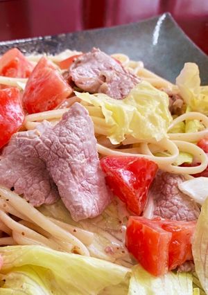 ごまドレからしうどん-レシピのメイン写真