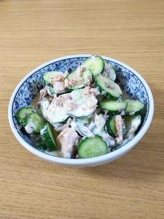 きゅうりのさばマヨ和え-レシピのメイン写真