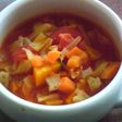 季節野菜を使って 塩ますミネストローネ風