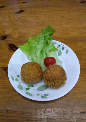 春キャベツ入りコロッケ　-レシピのメイン写真
