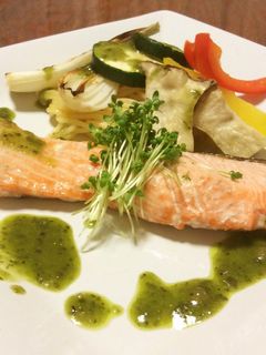 銀鮭ソテー バジルソース-レシピのメイン写真