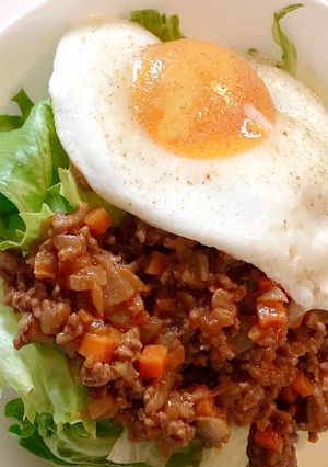 楽〜な、デミグラスチーズハンバーグ丼-レシピのメイン写真