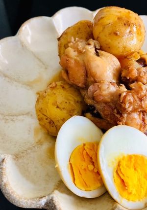 ゴロッと新じゃがと手羽元の照り煮-レシピのメイン写真