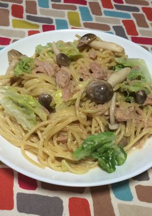 超簡単☆オイマヨが旨い！シーチキンパスタ-レシピのメイン写真