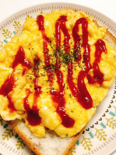 スクランブルエッグ トースト-レシピのメイン写真
