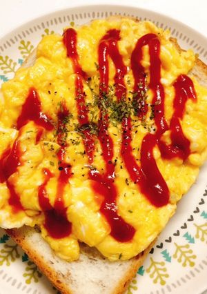 スクランブルエッグ トースト-レシピのメイン写真