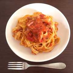 รูปของ 簡単！あさり&トマトのパスタ