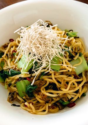 ピリ辛！辛子高菜の焼きそば-レシピのメイン写真