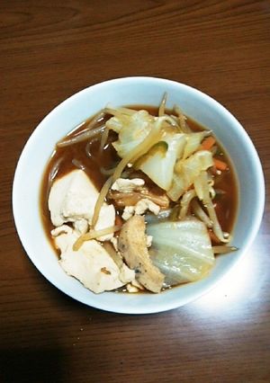 豆腐としらたきの野菜チキン味噌汁(仮)-レシピのメイン写真