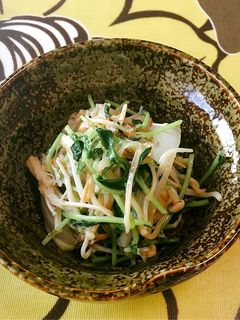 豆苗えのきのうま塩おかか炒め♪ラク旨☆-レシピのメイン写真