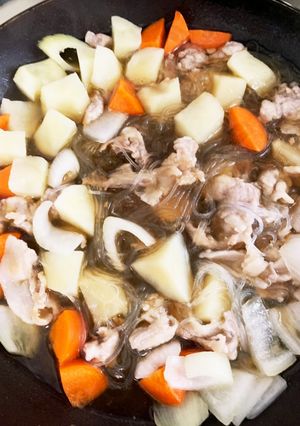 時短フライパンブロッコリー入り肉じゃが-レシピのメイン写真