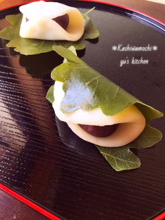 親子で作ろう♡基本の柏餅-レシピのメイン写真