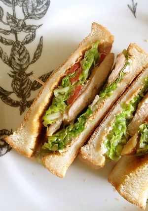 照焼きチキンと春キャベツのトーストサンド-レシピのメイン写真