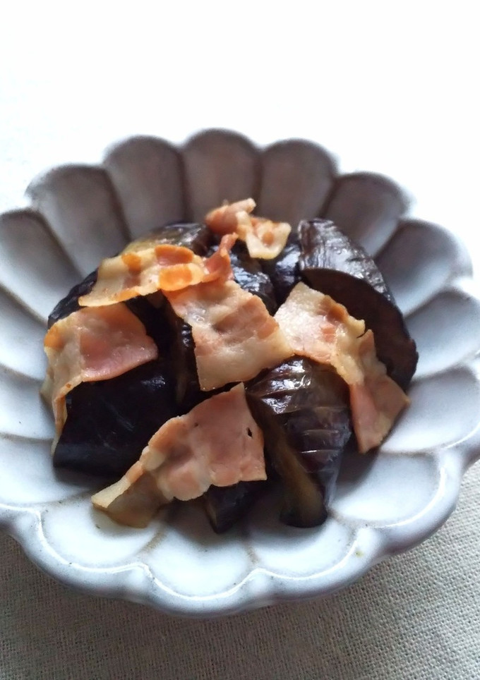 簡単！ナスとベーコンの旨煮-レシピのメイン写真