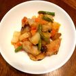塩鯖と野菜のスイートチリ炒め