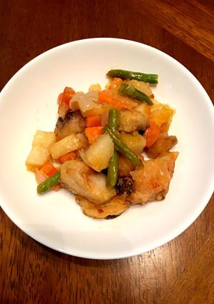塩鯖と野菜のスイートチリ炒め-レシピのメイン写真