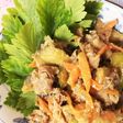 豚肉と赤茄子と甘辛唐辛子の味噌炒め