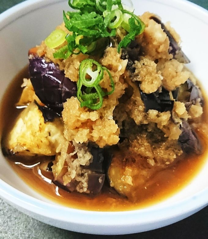 茄子の煮浸し 茄子の煮浸し】だしがジュワッ♪茄子がとろん♪味付け簡単