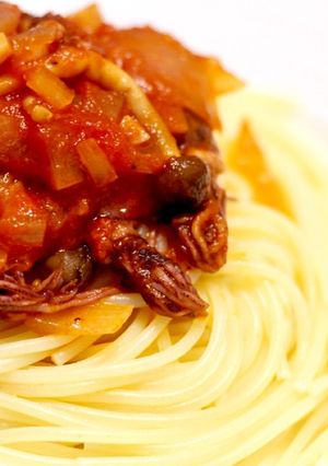ホタルイカのトマトソースパスタ♪-レシピのメイン写真