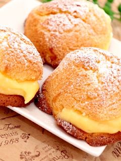 ラングドシャシュークリーム-レシピのメイン写真