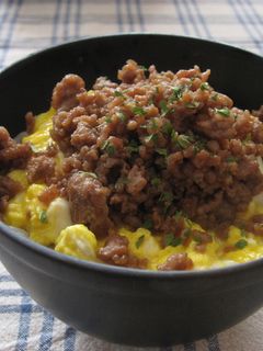 とろとろ卵の肉そぼろ丼-レシピのメイン写真