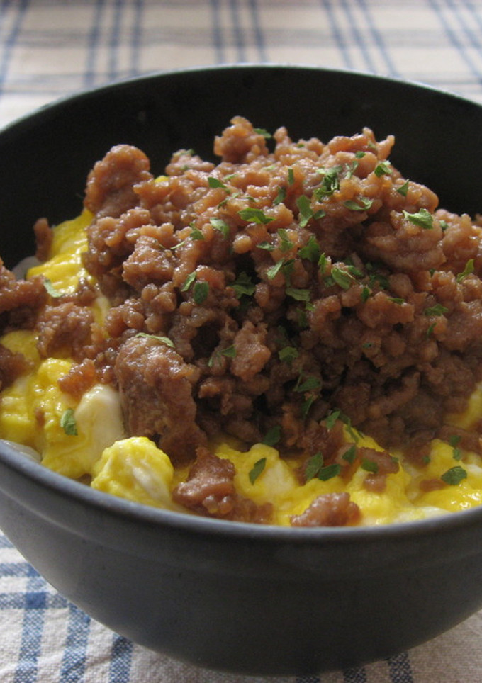 とろとろ卵の肉そぼろ丼-レシピのメイン写真