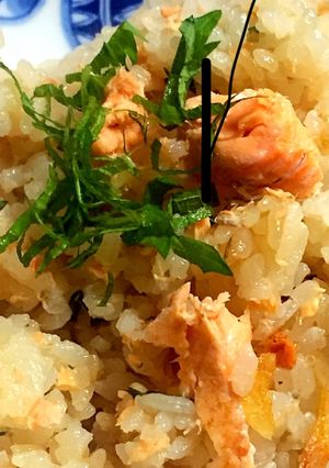 銀鮭と桜エビの炊込ご飯 大葉風味-レシピのメイン写真