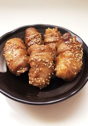 子どもが喜ぶ簡単肉巻きおにぎり☆-レシピのメイン写真
